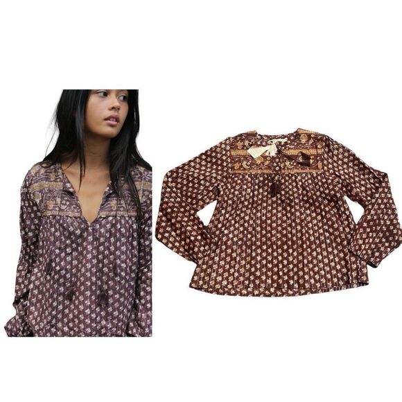 Nani Pani Exotic Boho Ziggy Top Size S/M NWT - Picture 1 of 12